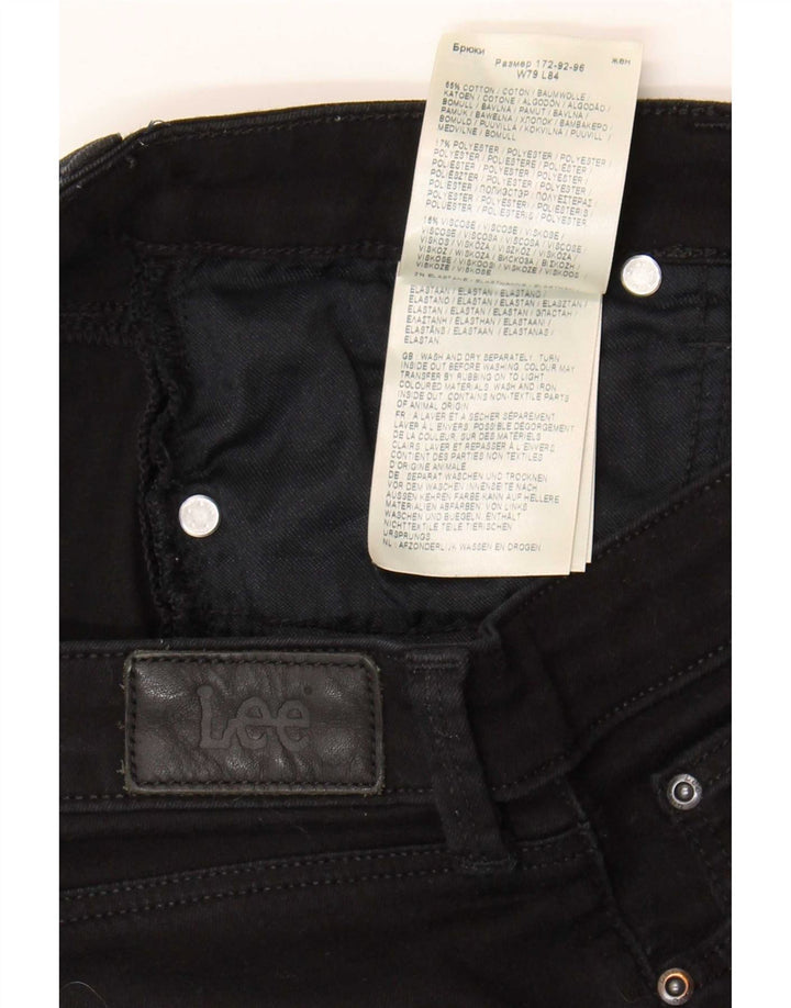 Lee Womens Marion Straight Jeans W31 L33 Black Cotton