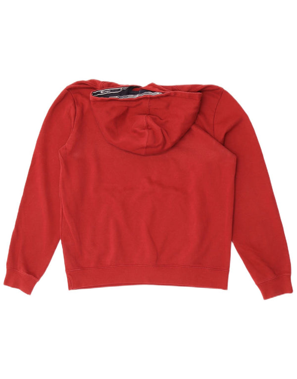 Champion Boys Graphic Hoodie Jumper 15-16 Years 2XL Red Cotton