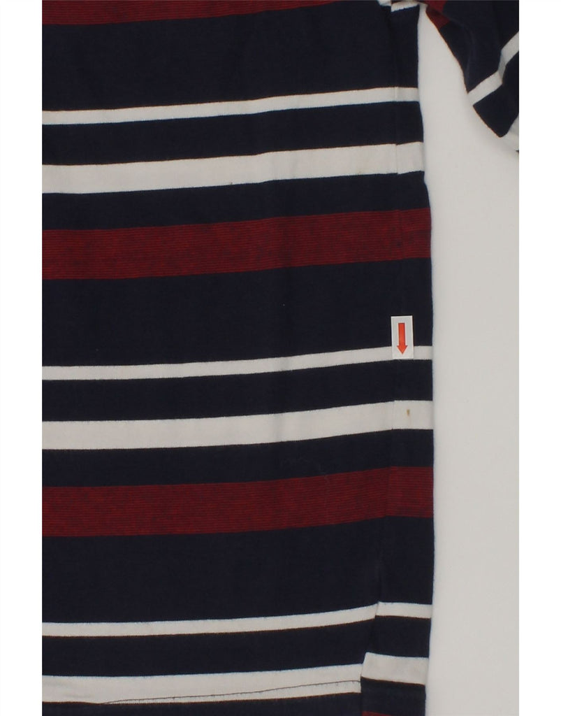 JASPER CONRAN Boys Polo Neck Jumper Sweater 9-10 Years Navy Blue Striped | Vintage Jasper Conran | Thrift | Second-Hand Jasper Conran | Used Clothing | Messina Hembry 