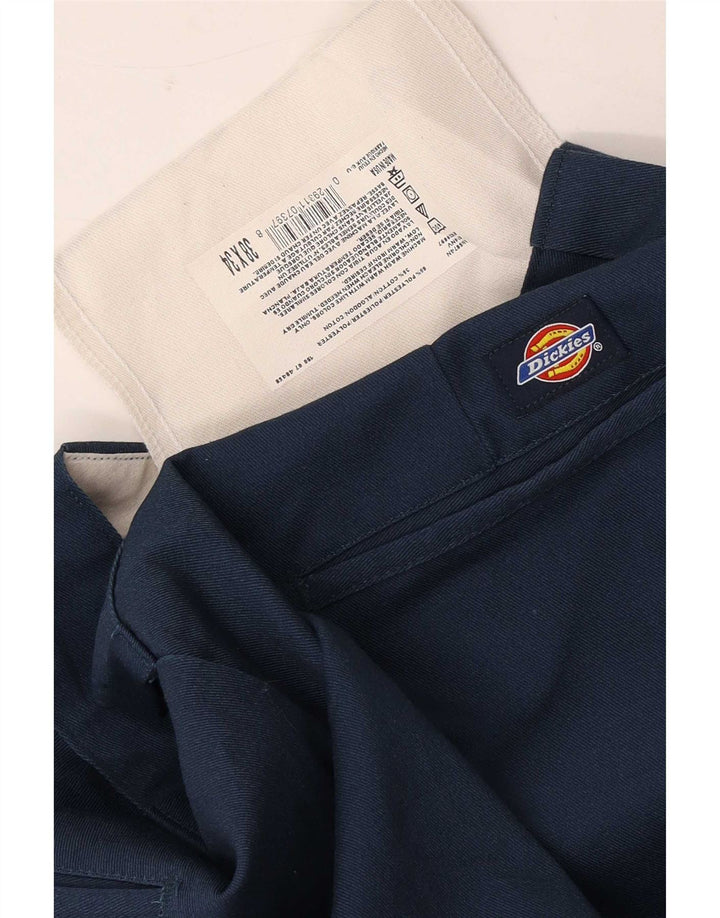 Dickies Mens Straight Chino Trousers W38 L34 Navy Blue Polyester