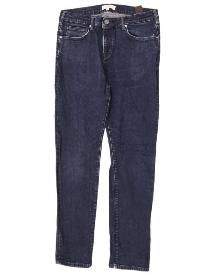 Reiss Mens Slim Jeans W34 L30 Navy Blue Cotton