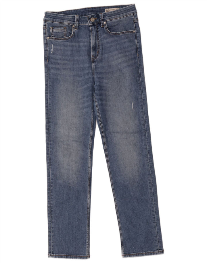 Marks & Spencer Womens Sienna Straight Jeans UK 12 Medium W28 L28 Blue