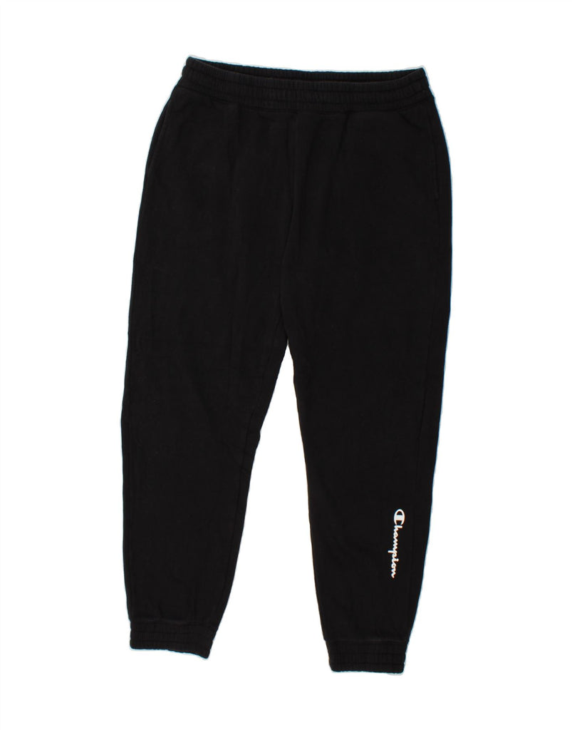 CHAMPION Mens Graphic Tracksuit Trousers Joggers XL Black Cotton Vintage Champion and Second-Hand Champion from Messina Hembry 