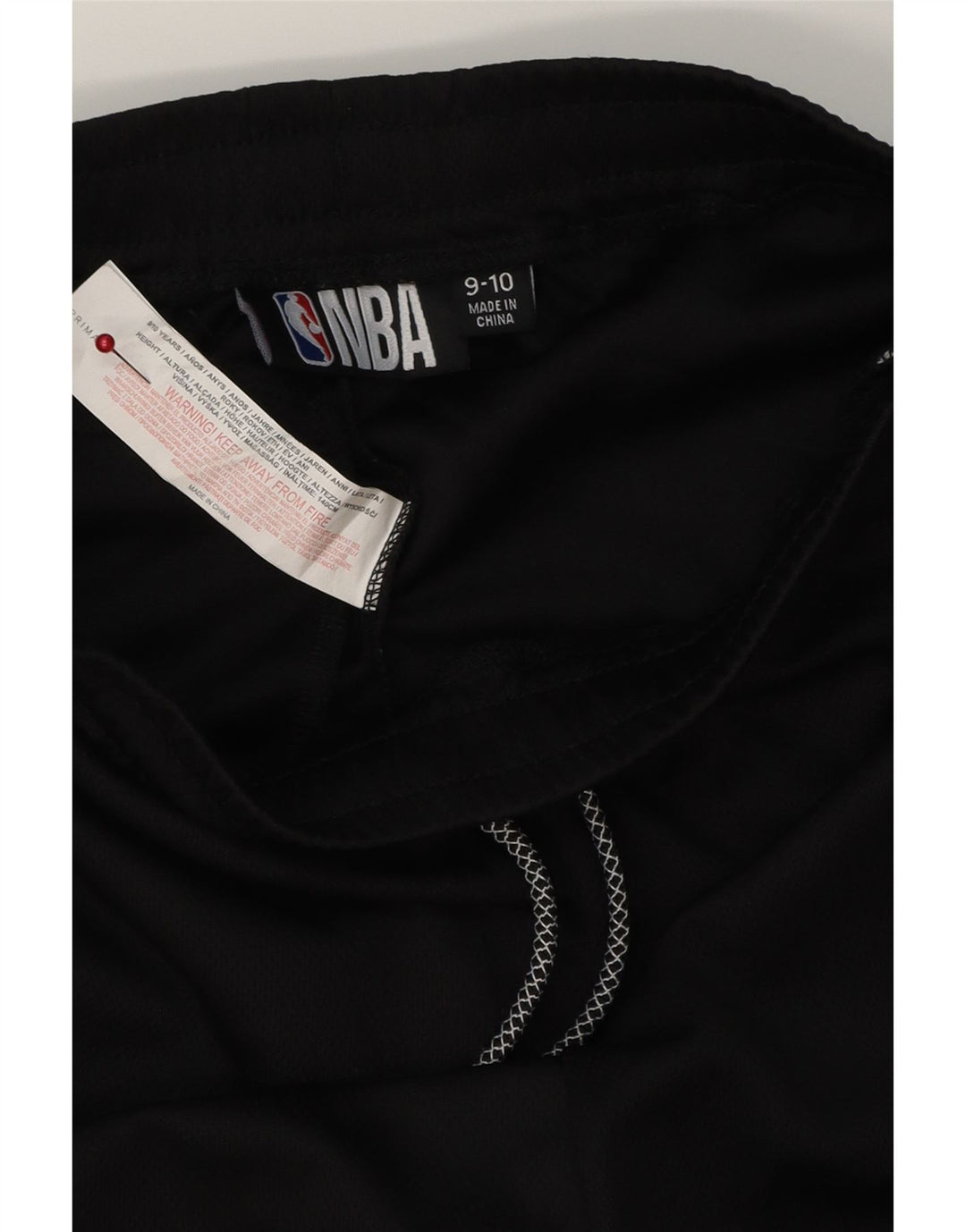 NBA Boys Brooklyn Nets Graphic Sport Shorts 9-10 Years Black Colourblock