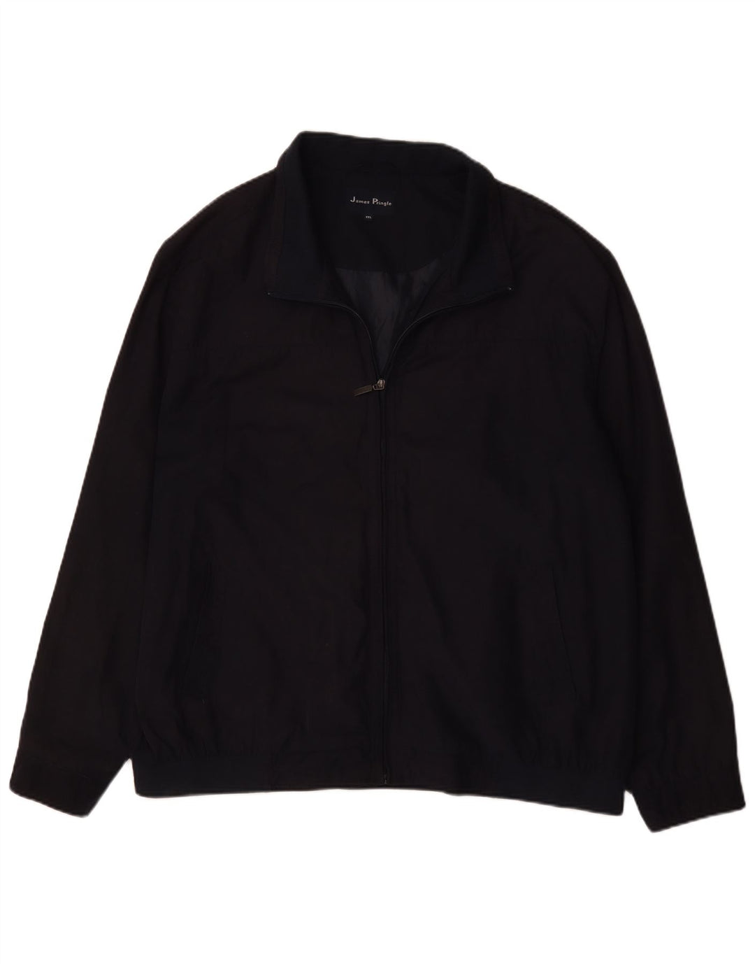 James Pringle Mens Bomber Jacket UK 44 2XL Navy Blue Cotton