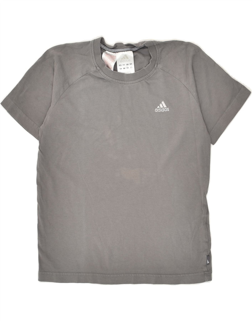 ADIDAS Boys T-Shirt Top 11-12 Years Grey Cotton | Vintage Adidas | Thrift | Second-Hand Adidas | Used Clothing | Messina Hembry 