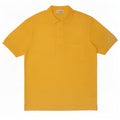 Gran Sasso Mens Polo Shirt Large Yellow Cotton