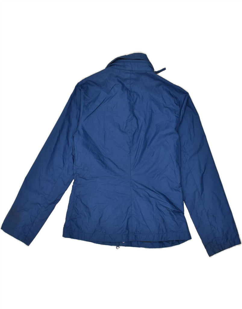 ASPESI Boys Hooded Rain Jacket 11-12 Years Blue Polyamide | Vintage Aspesi | Thrift | Second-Hand Aspesi | Used Clothing | Messina Hembry 