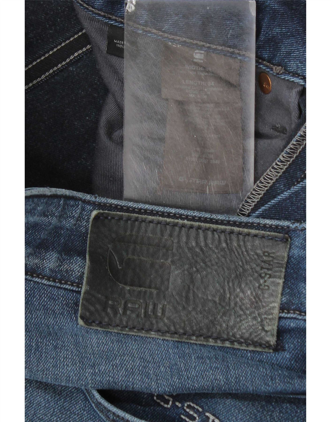 G-Star Raw Mens 3301 Slim Jeans W32 L34 Blue Cotton