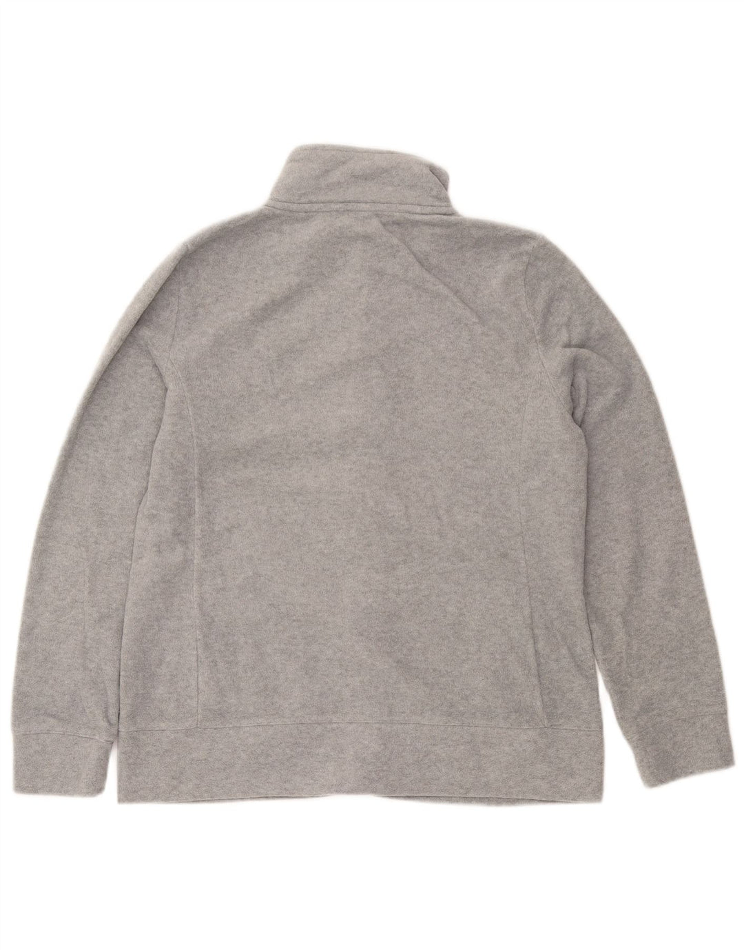 NAUTICA Womens Fleece Jacket UK 14 Medium Grey Polyester