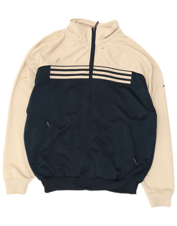 Adidas Mens Graphic Tracksuit Top Jacket UK 40/42 Medium White Colourblock