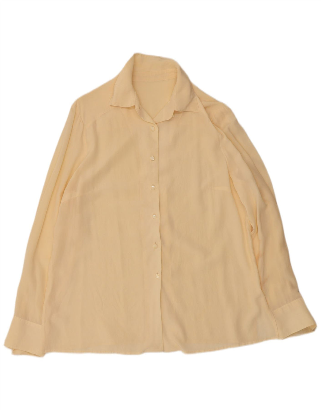 Vintage Womens Shirt Blouse UK 16 Large Off White