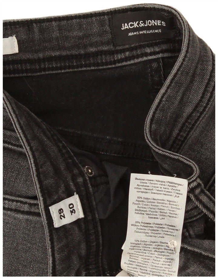 Jack & Jones Mens Slim Jeans W29 L30 Grey Cotton