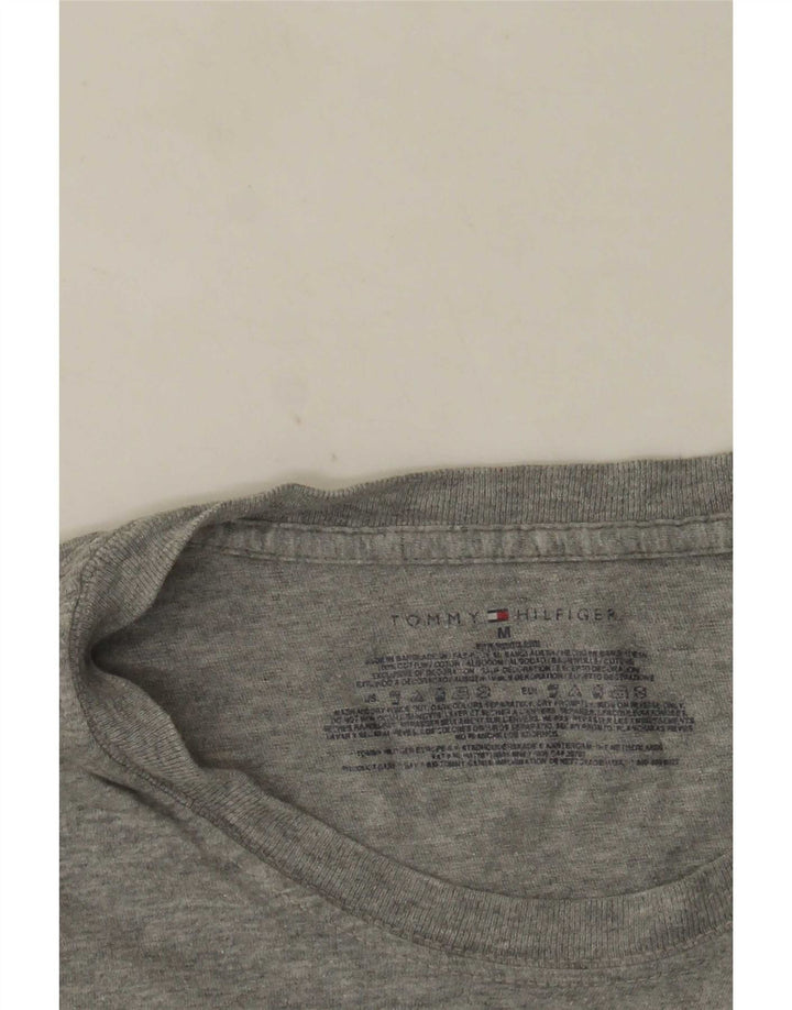 Tommy Hilfiger Mens T-Shirt Top Medium Grey Flecked Cotton