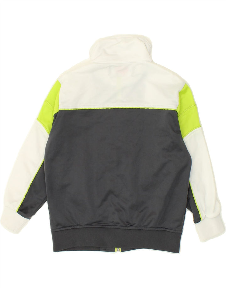 KAPPA Boys Tracksuit Top Jacket 6-7 Years  Grey Colourblock Polyester Vintage Kappa and Second-Hand Kappa from Messina Hembry 