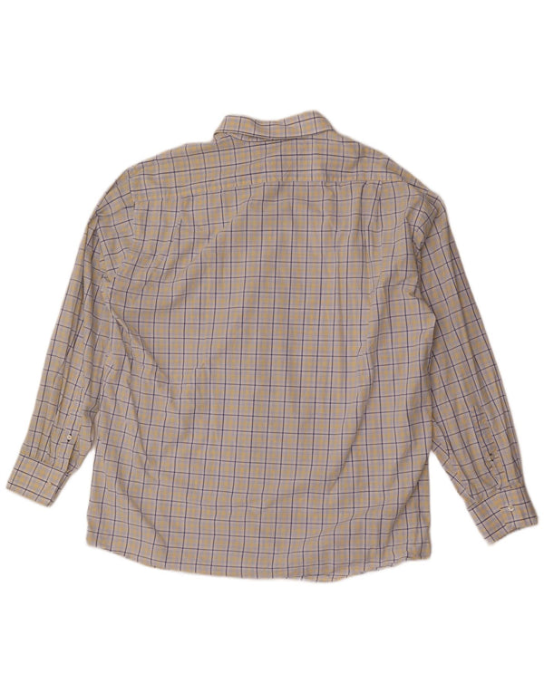 Tommy Hilfiger Mens Regular Fit Shirt Size 17 1/2 XL Blue Check Cotton