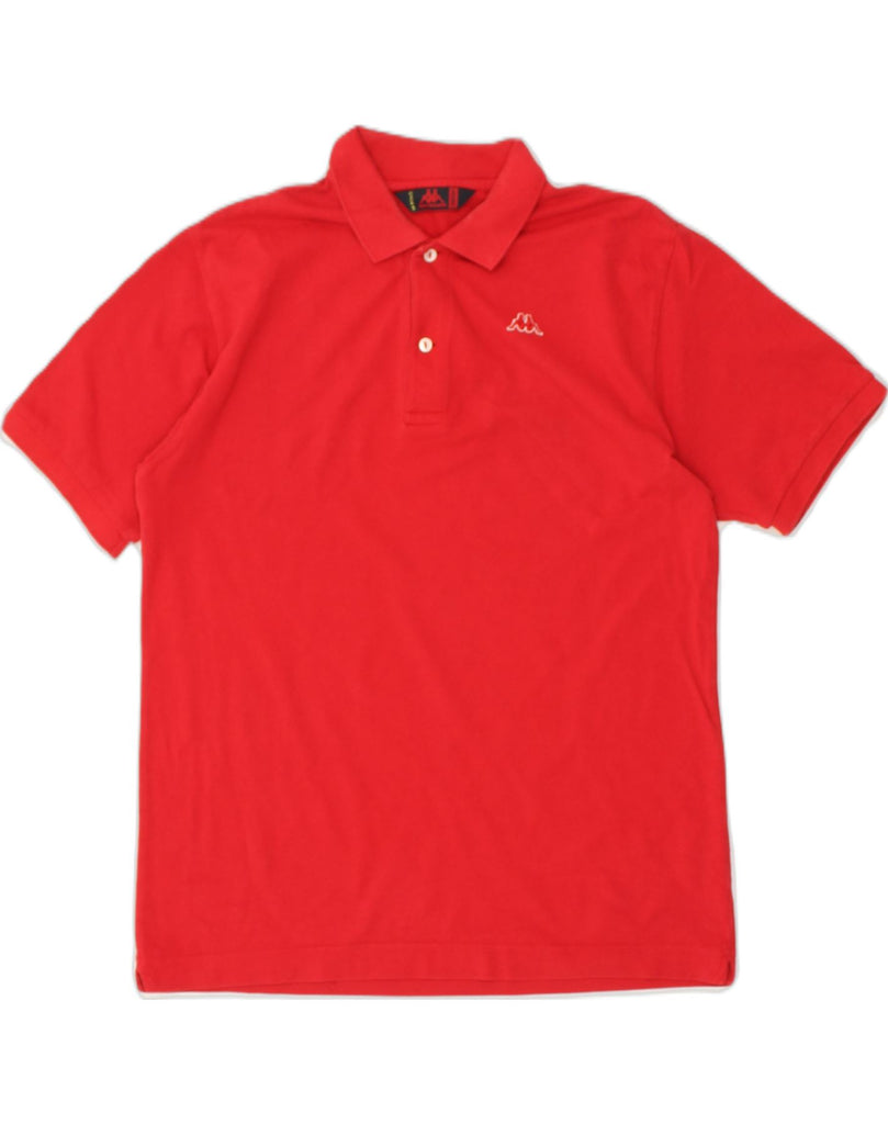 KAPPA Mens Polo Shirt Medium Red Cotton | Vintage Kappa | Thrift | Second-Hand Kappa | Used Clothing | Messina Hembry 