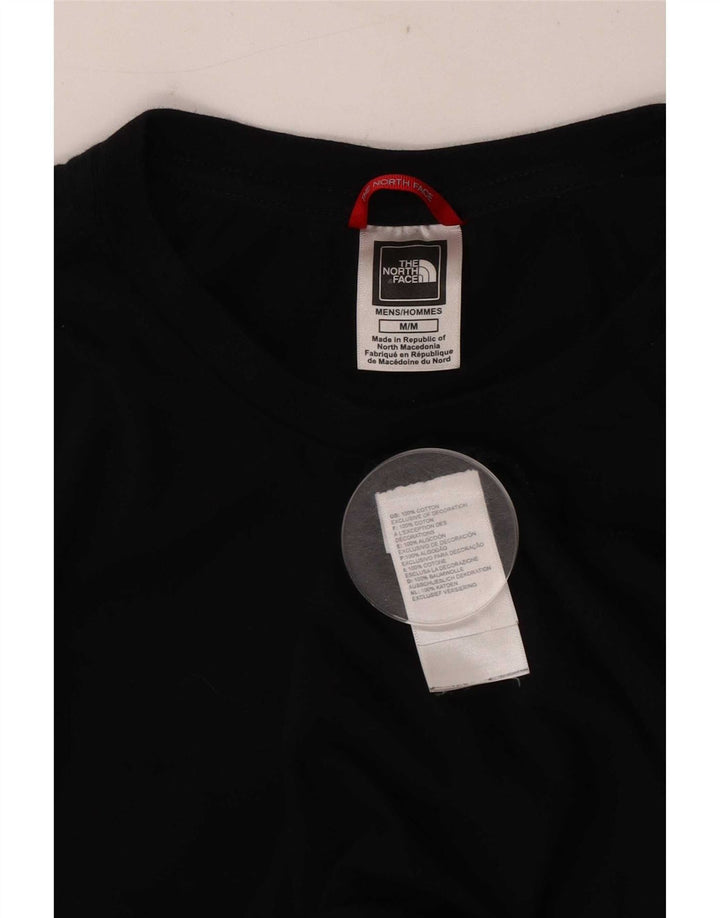 The North Face Mens Graphic Top Long Sleeve Medium Black Cotton