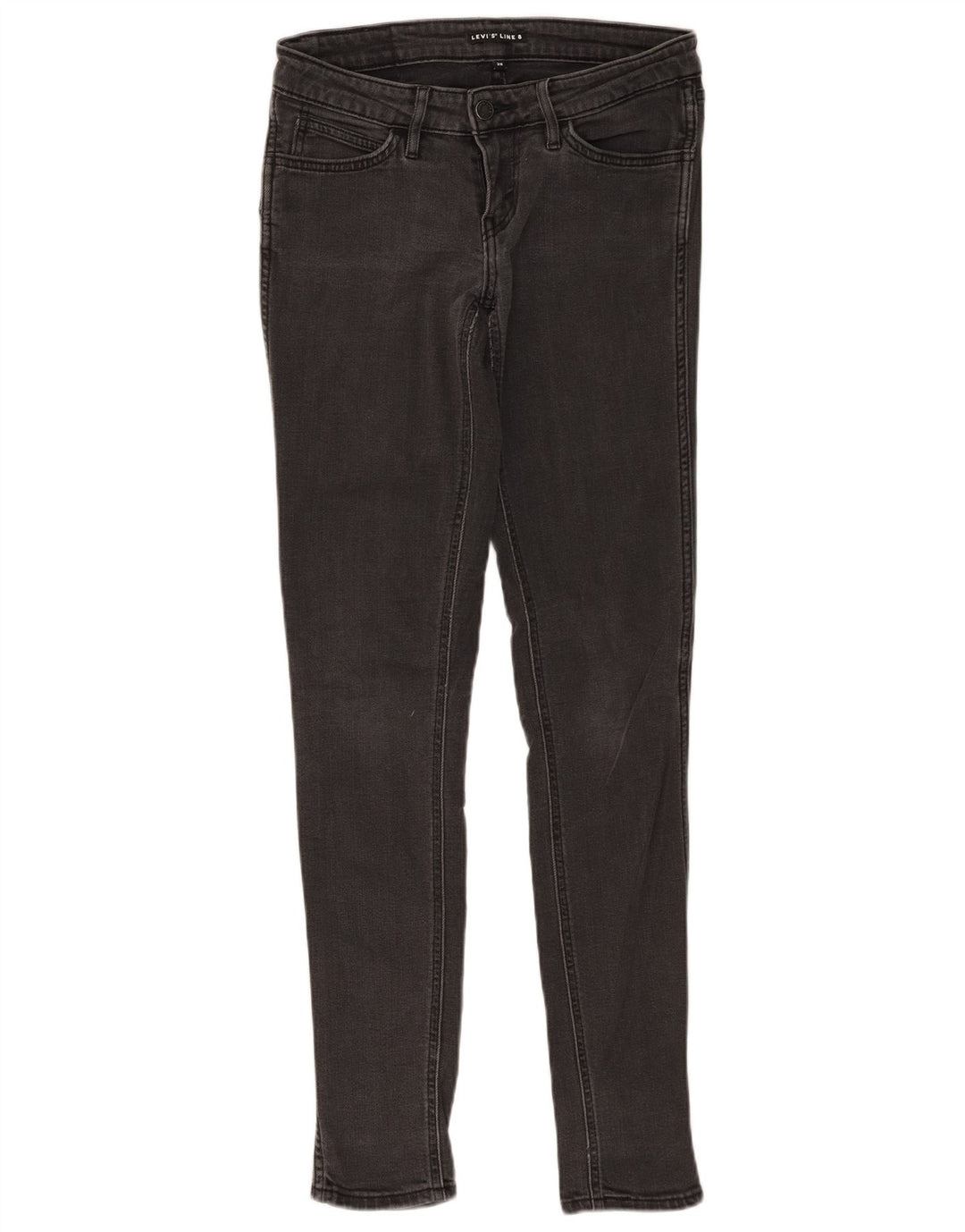 Levi's Womens Line 8 Skinny Jeans W28 L32 Grey