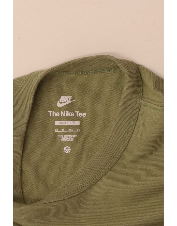 Nike Mens Loose Fit Top Long Sleeve XS Green
