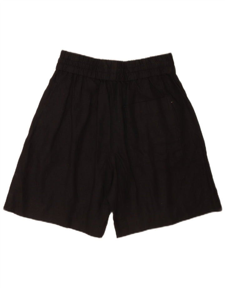 Cos Womens Casual Shorts Medium W28 Black Linen