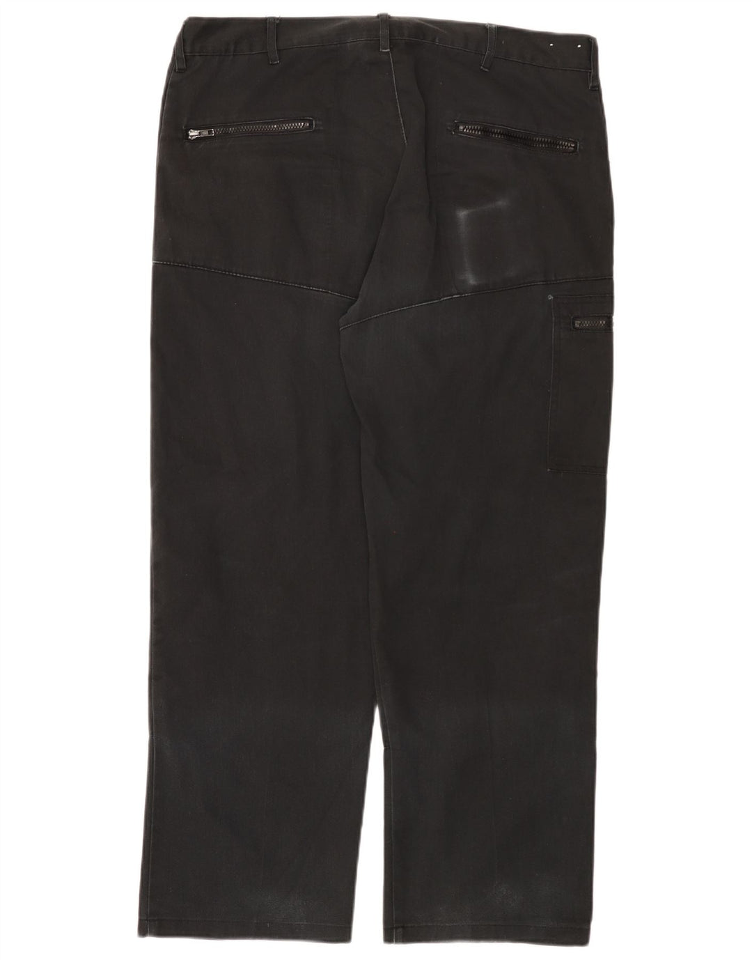 Dickies Mens Straight Cargo Trousers W38 L29 Black Polyester