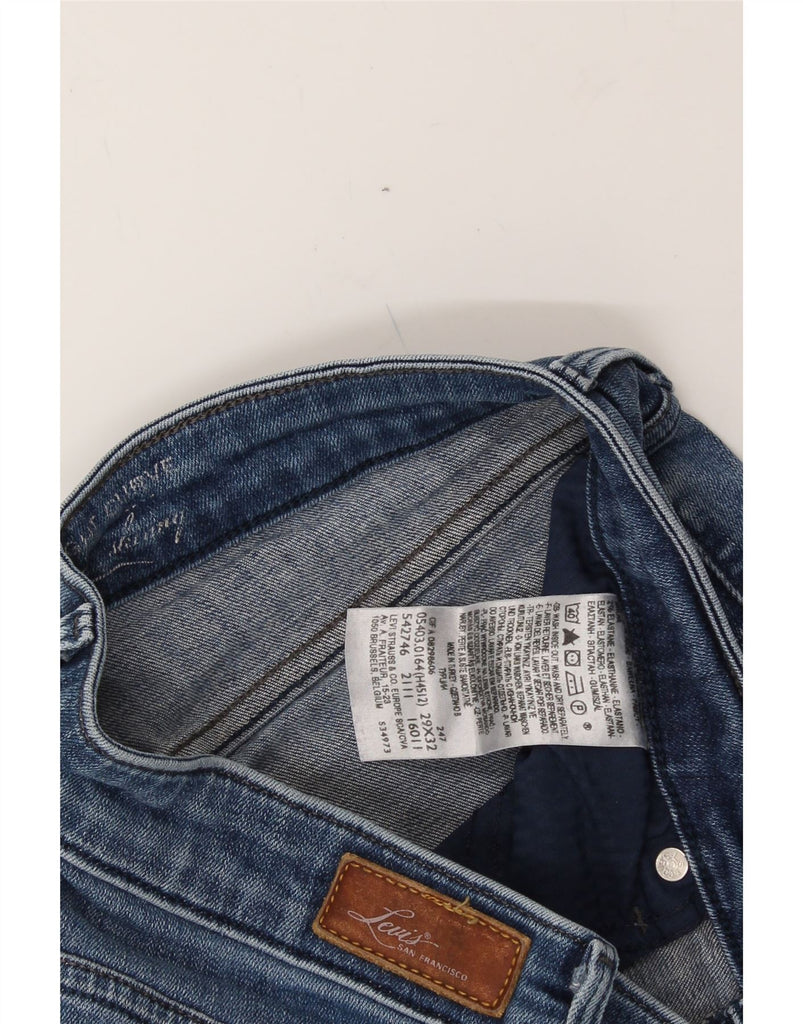 LEVI'S Womens Slight Curve Skinny Jeans W29 L29 Blue Cotton Vintage Levi's and Second-Hand Levi's from Messina Hembry 