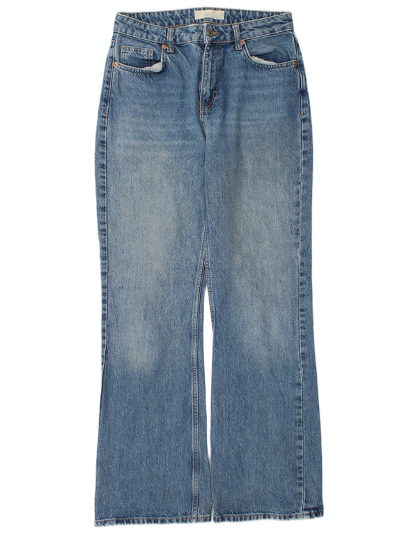 Topshop Womens Bootcut Jeans W28 L32 Blue Cotton