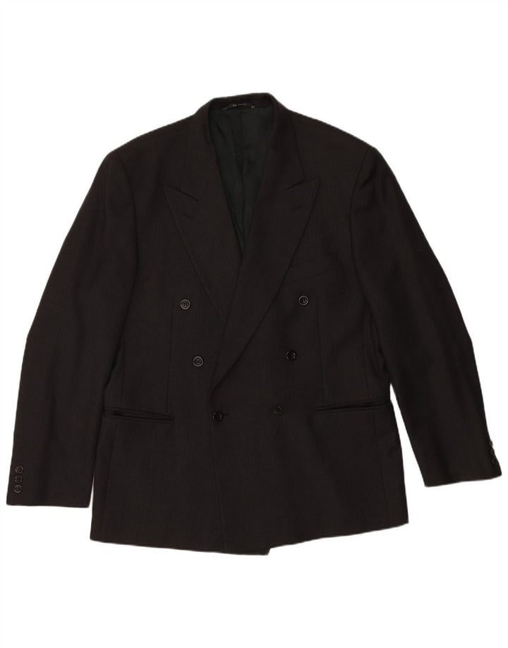 GAIN GIACOMO SOLERI Mens Double Breasted Blazer Jacket IT 52 XL Grey