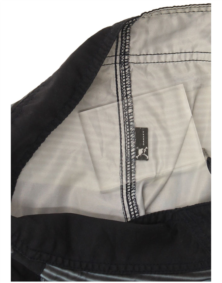 OAKLEY Mens Swimming Shorts Medium  Blue Striped