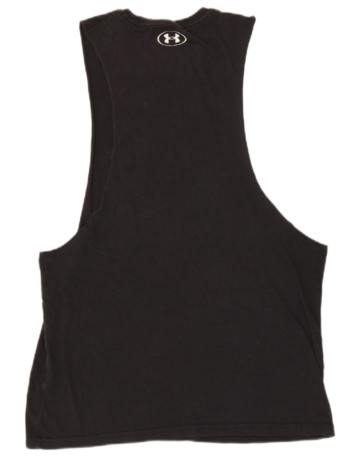 Under Armour Mens Heat Gear Graphic Vest Top Medium Black