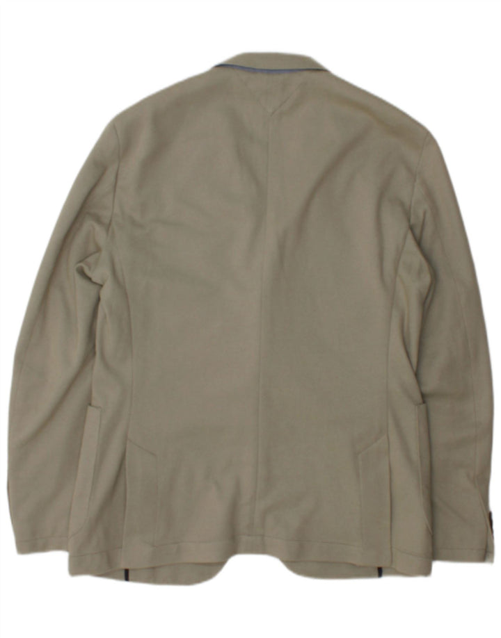 Tommy Hilfiger Mens 2 Button Blazer Jacket IT 48 Medium Beige Cotton