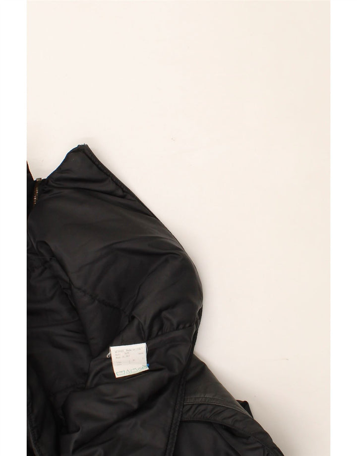 WEIPPER Mens Gilet UK 40 Large Black Cotton Vintage Weipper and Second-Hand Weipper from Messina Hembry 