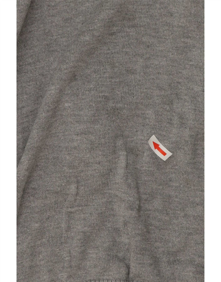 G-Star Mens V-Neck Jumper Sweater Small Grey Cotton