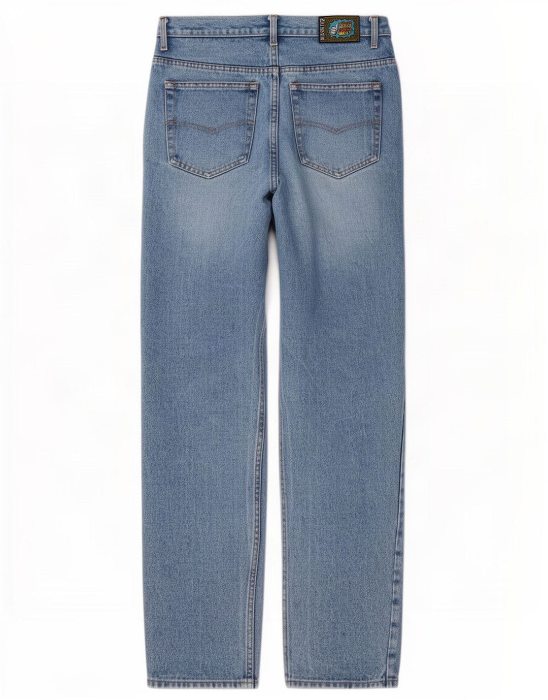 Base 92 Mens Graphic Tapered Jeans IT 48 Medium W32 L34 Blue Cotton