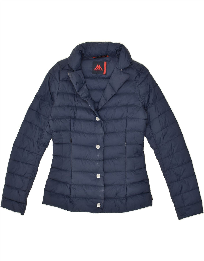 KAPPA Womens Padded Jacket UK 6 XS Navy Blue Nylon | Vintage Kappa | Thrift | Second-Hand Kappa | Used Clothing | Messina Hembry 