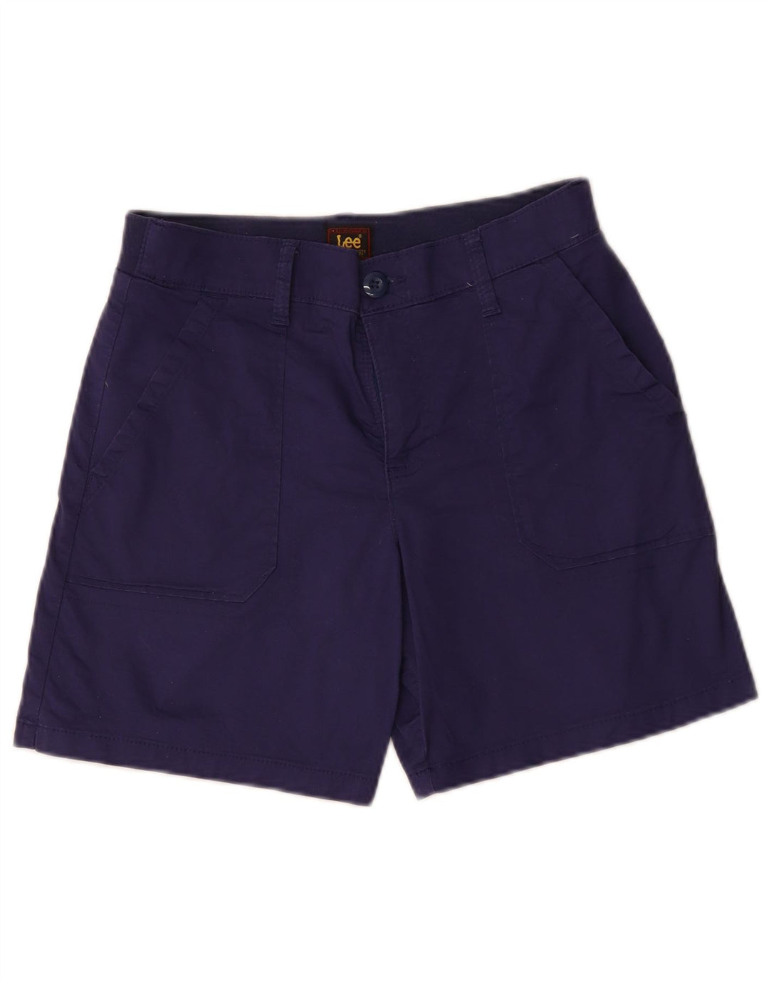 Lee Womens Chino Shorts US 6 Medium W30 Navy Blue Cotton