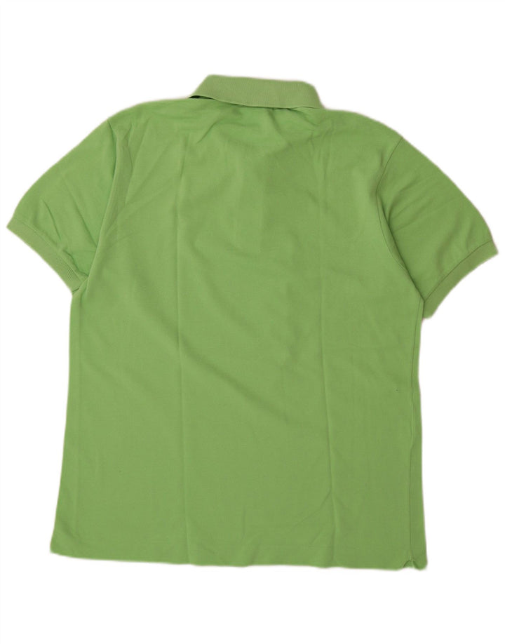 Lacoste Mens Polo Shirt Size 4 Medium Green Cotton