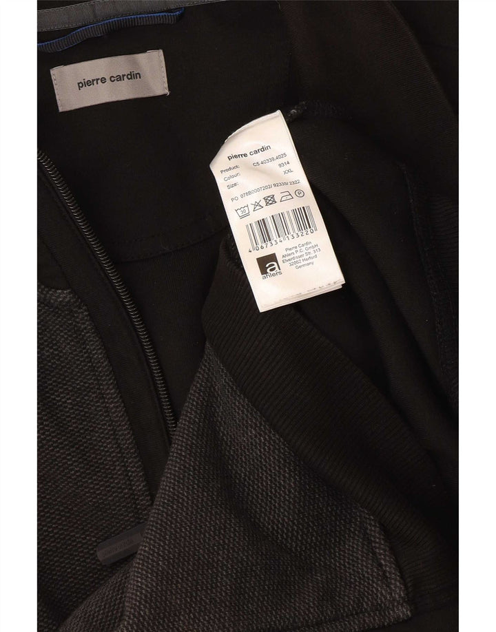 Pierre Cardin Mens Tracksuit Top Jacket 2XL Grey Colourblock Cotton