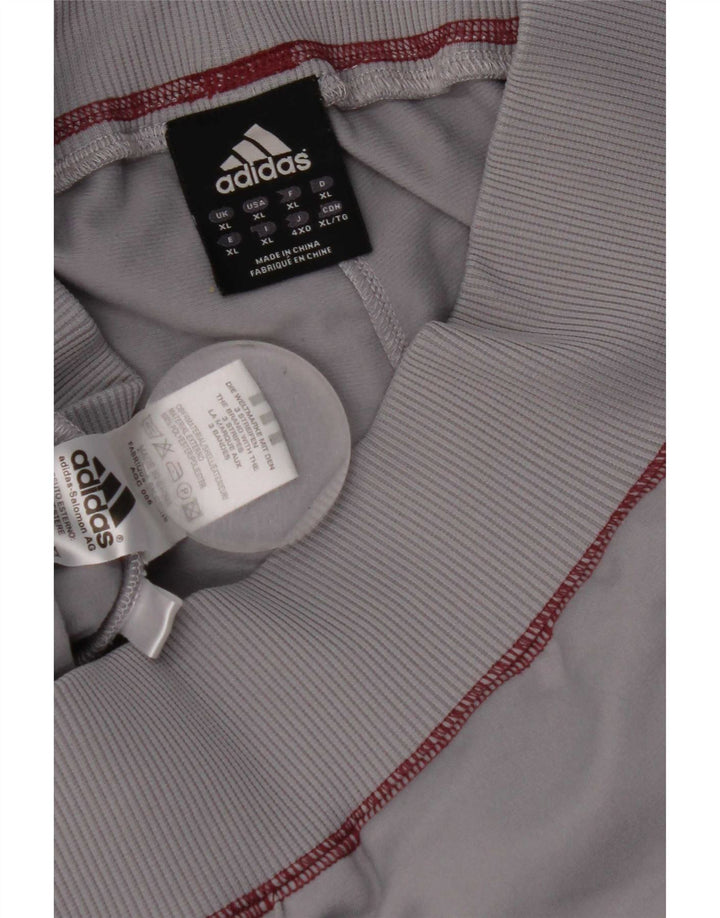 Adidas Mens Graphic Tracksuit Trousers XL  Grey Polyester