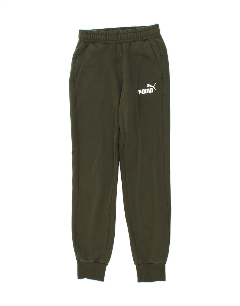 PUMA Mens Graphic Tracksuit Trousers Joggers XS Green Cotton Vintage Puma and Second-Hand Puma from Messina Hembry 