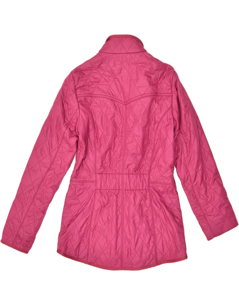 BARBOUR Womens Quilted Jacket UK 8 Small Pink Polyamide Vintage Barbour and Second-Hand Barbour from Messina Hembry 