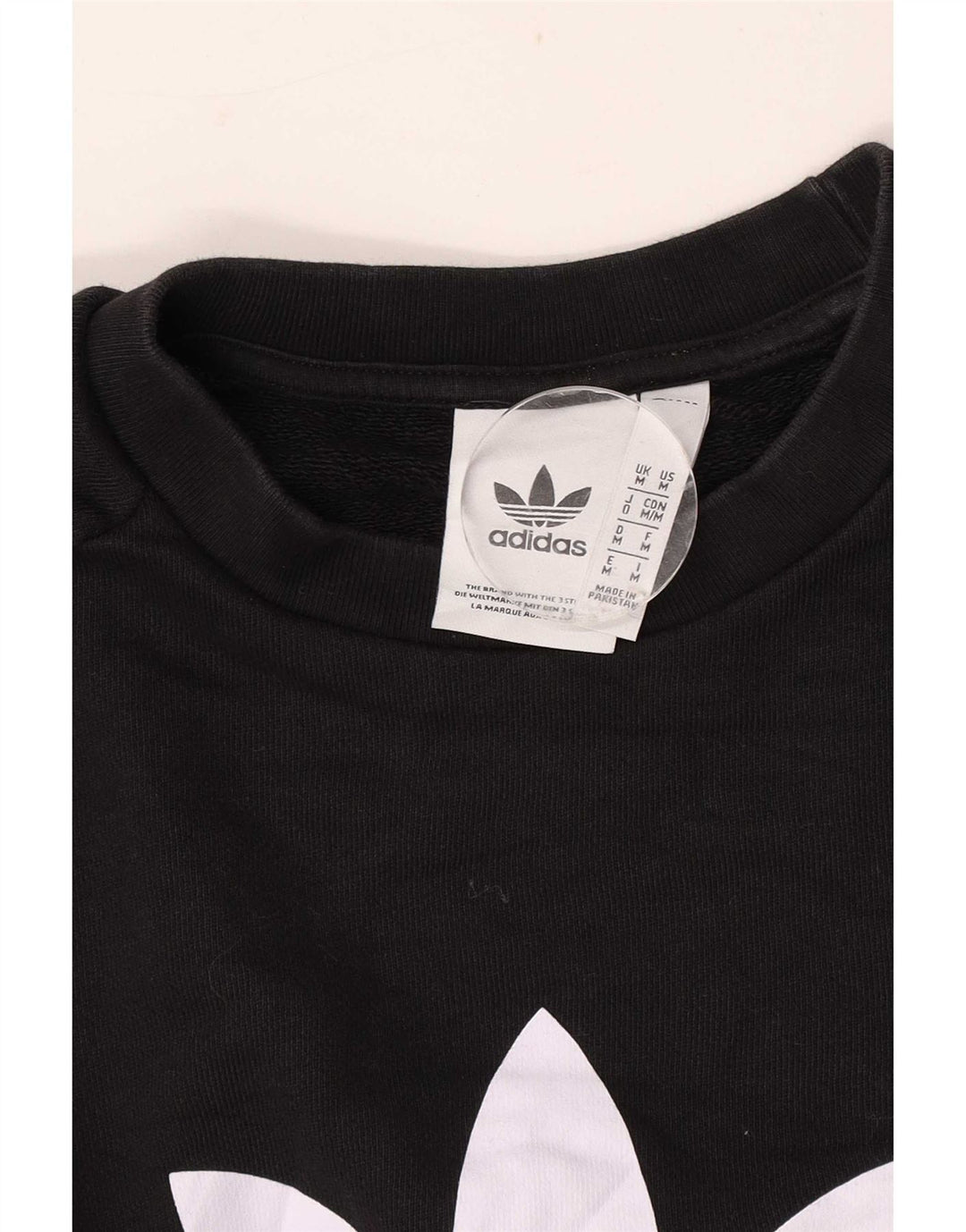 Adidas Mens Graphic Sweatshirt Jumper Medium Black