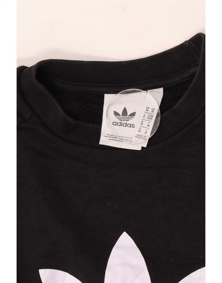 Adidas Mens Graphic Sweatshirt Jumper Medium Black