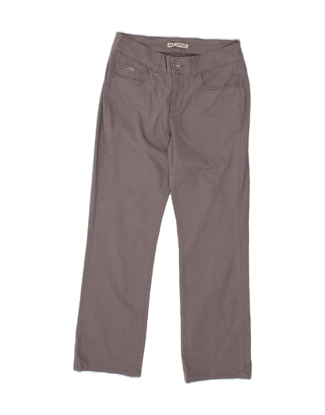 LEE Womens Low Waist Casual Trousers US 8 Medium W30 L30 Grey Vintage Lee and Second-Hand Lee from Messina Hembry 