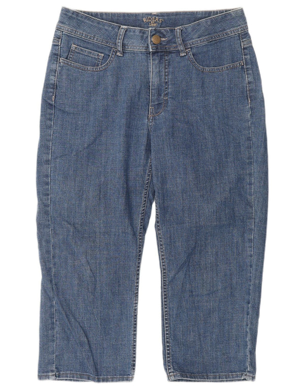 LEE Womens Riders Capri Jeans US 8 Medium W32 L20 Blue Cotton