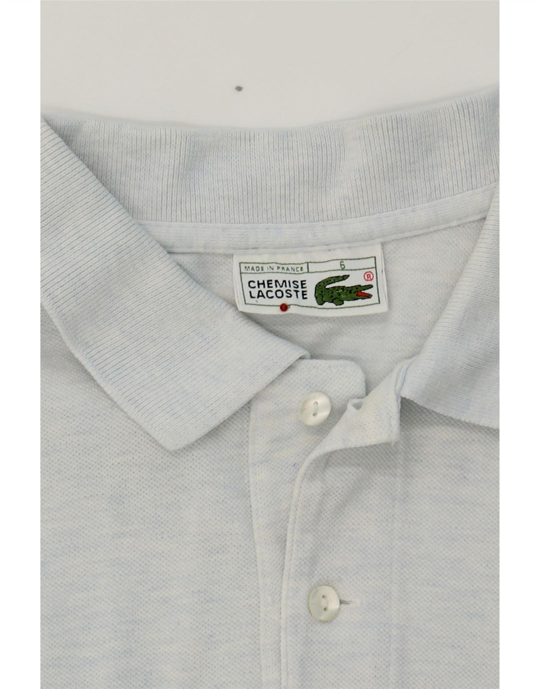 LACOSTE Mens Polo Shirt Size 6 XL Blue Cotton Vintage Lacoste and Second-Hand Lacoste from Messina Hembry 