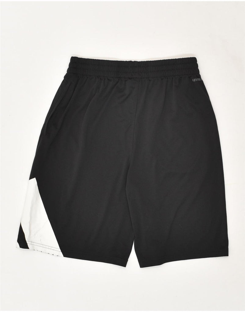 ADIDAS Boys Aeroready Sport Shorts 15-16 Years XL  Black Colourblock | Vintage Adidas | Thrift | Second-Hand Adidas | Used Clothing | Messina Hembry 