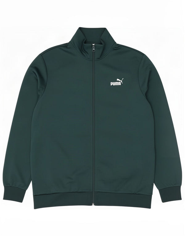 Puma Mens Tracksuit Top Jacket Large Green Polyester