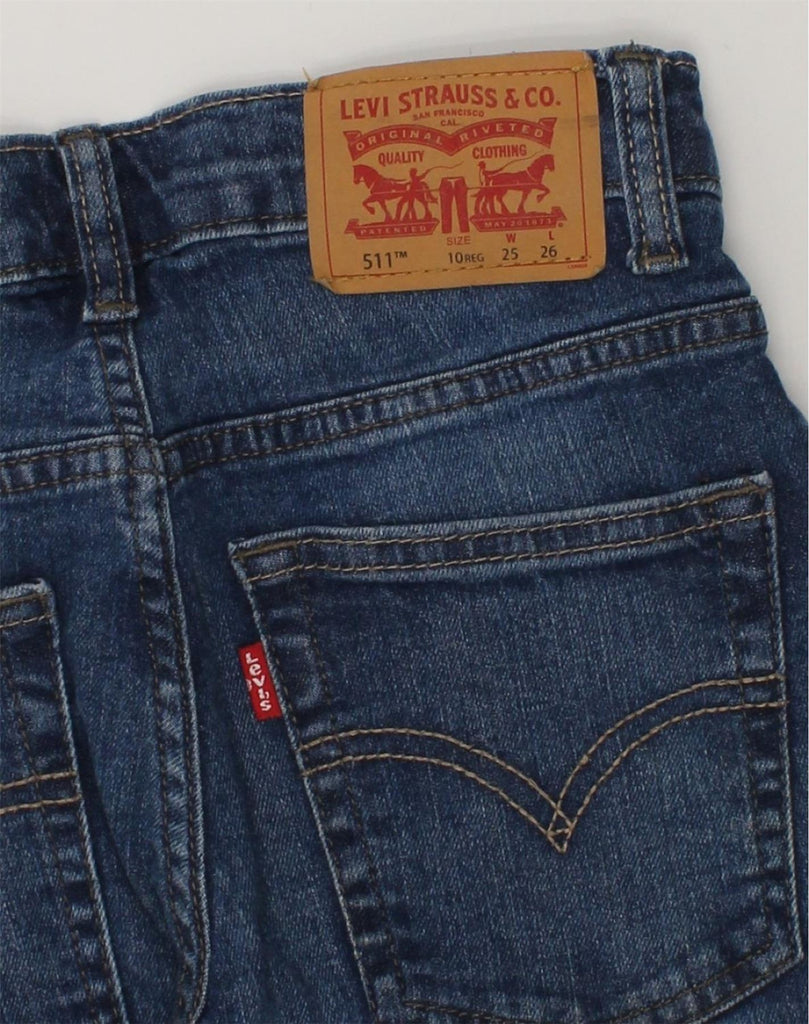 LEVI'S Girls Straight Jeans 9-10 Years W25 L26  Blue Cotton | Vintage Levi's | Thrift | Second-Hand Levi's | Used Clothing | Messina Hembry 